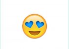 Dessin Emoji Coeur Cool Stock Emoji Avec Les Yeux En forme De Cœur Bleu