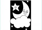 Dessin Lune Et Etoile Beau Image Coloriage De Lune Et étoiles Pour Colorier Coloritou