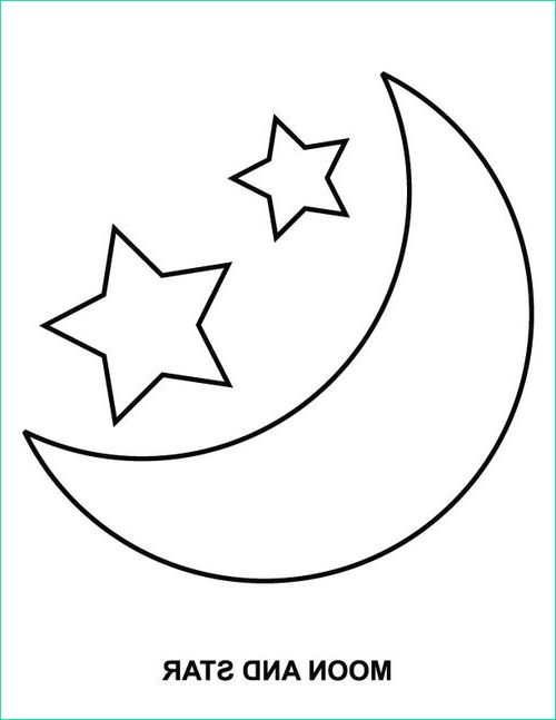 Dessin Lune Et Etoile Beau Image Coloriage Lune Et Étoiles Dessin Gratuit à Imprimer