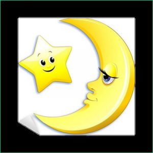 Dessin Lune Et Etoile Élégant Photos Sticker Luna E Stella Cartoon Lune Et étoile Vectorielle