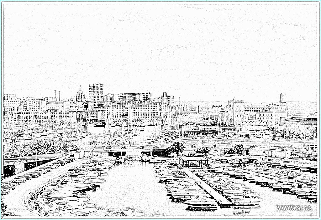 Dessin Marseille Élégant Image Coloriage Vieux Port Marseille à Imprimer Pour Les Enfants