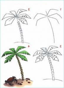 Dessin Palmier Facile Impressionnant Collection Palm Tree