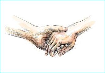 Dessin Sur Main Inspirant Photographie Colored Hand Sketch Holding Hands