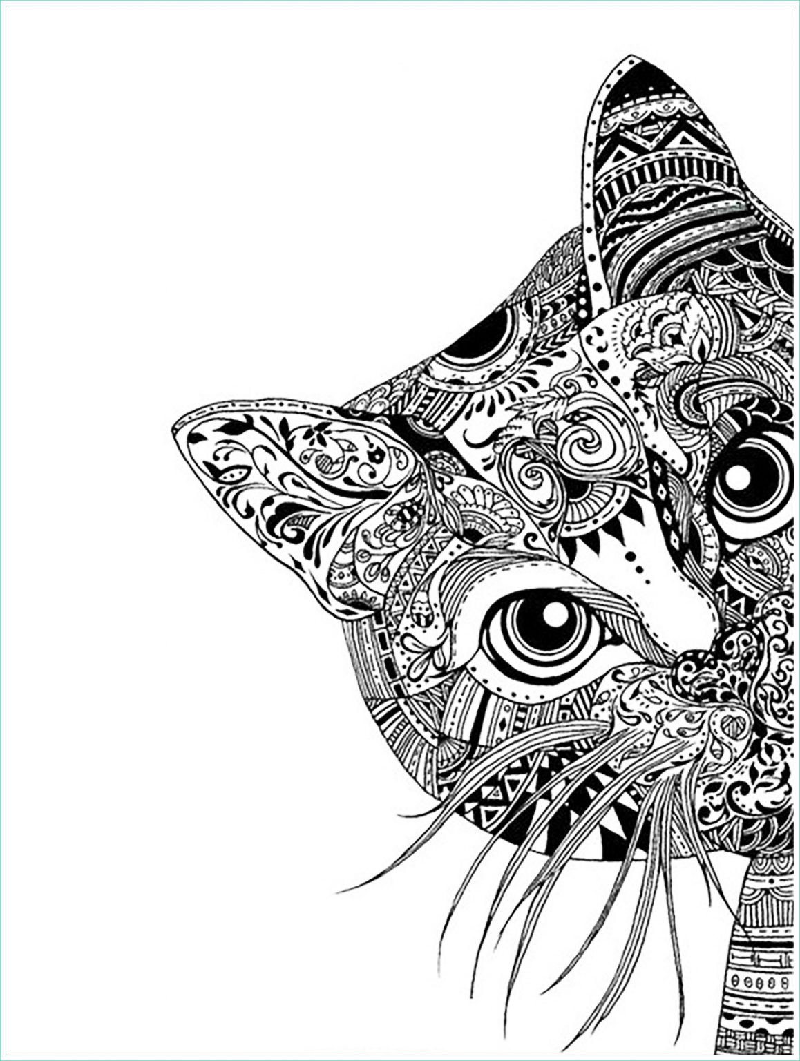 Dessin Tete Chat Nouveau Collection Tete De Chat Chats Coloriages