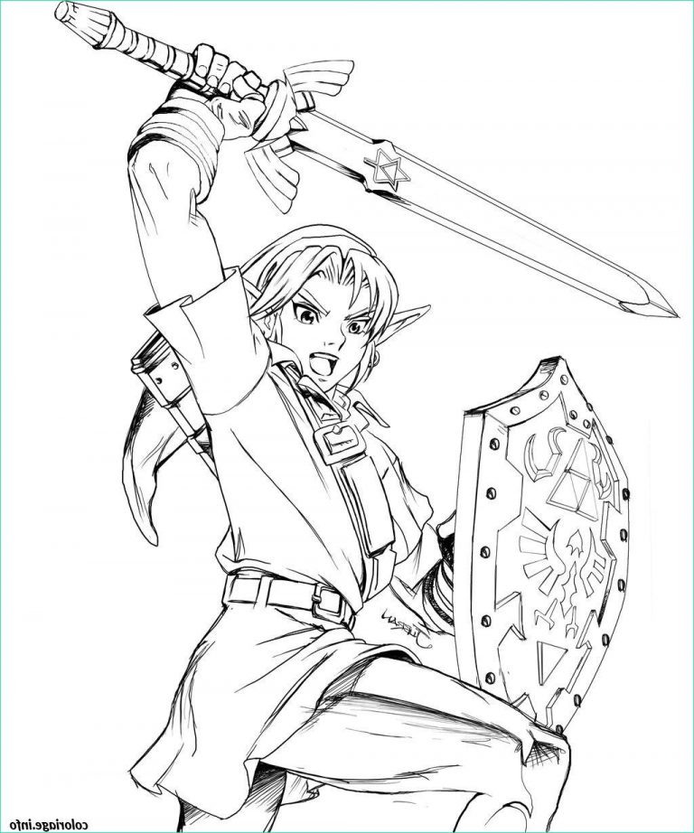 Dessin Zelda Élégant Photos Coloriage Dessin Zelda 25 Jecolorie - Coloriage