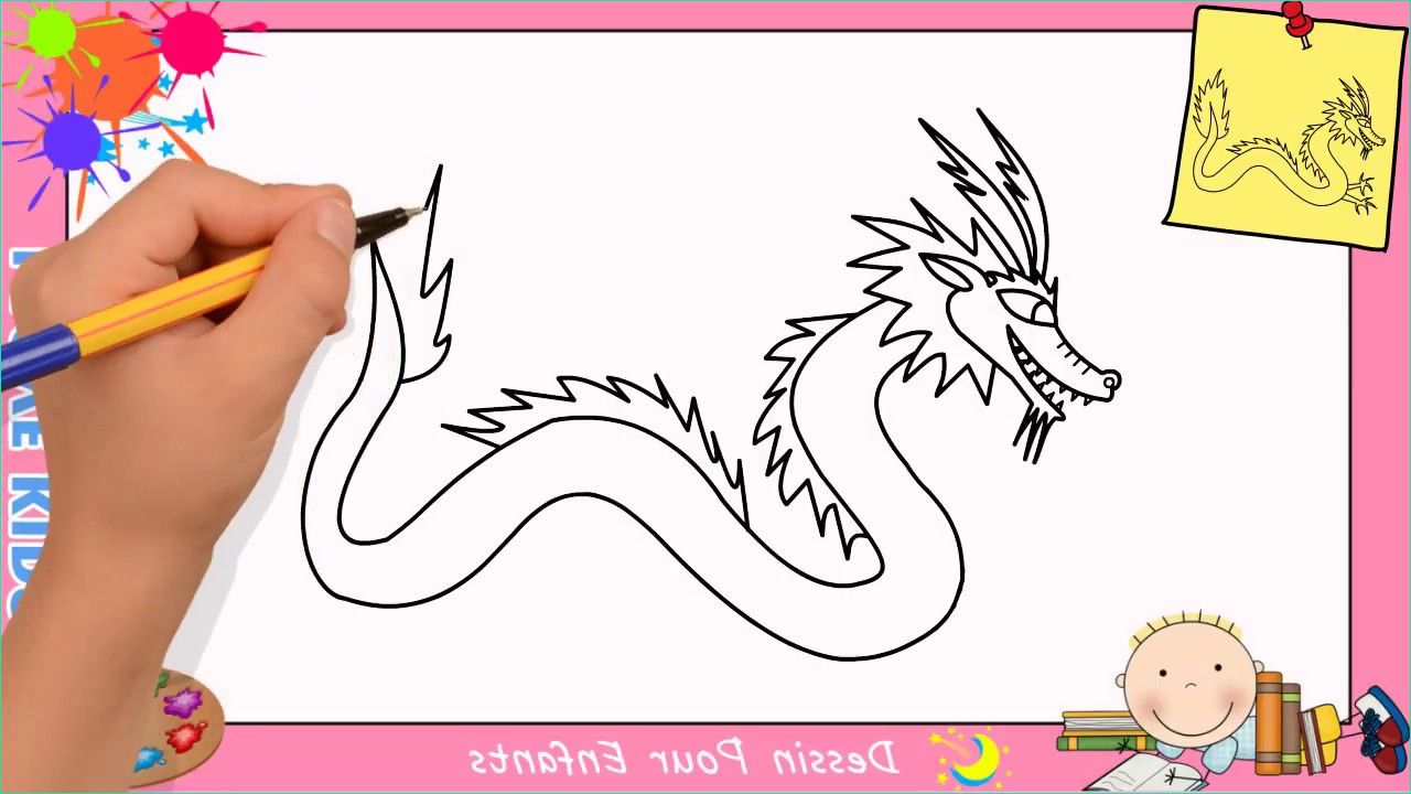 Dragon Chinois Dessin Simple Inspirant Photos Nouveau Pour Simple Dragon Chinois Dessin Facile