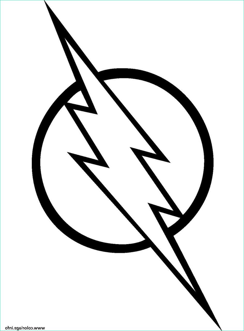 Flash Coloriage Inspirant Photos Coloriage Flash Super Heros Logo Dessin