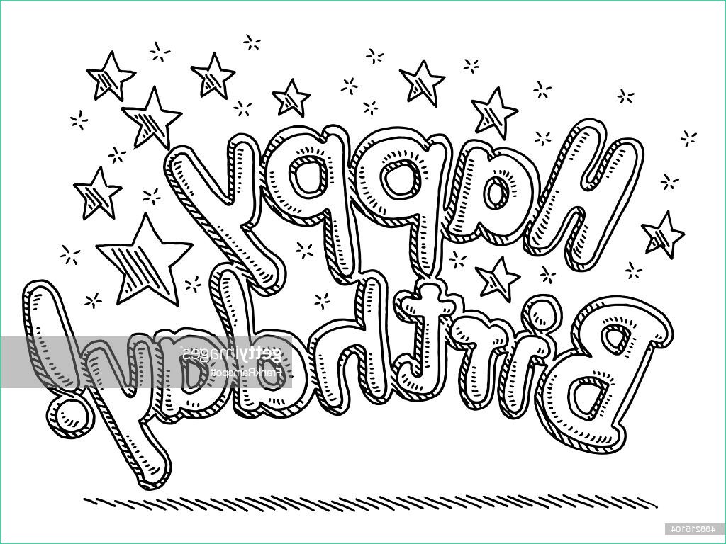 Happy Birthday Dessin Inspirant Photographie Happy Birthday Celebration Text Stars Drawing High Res