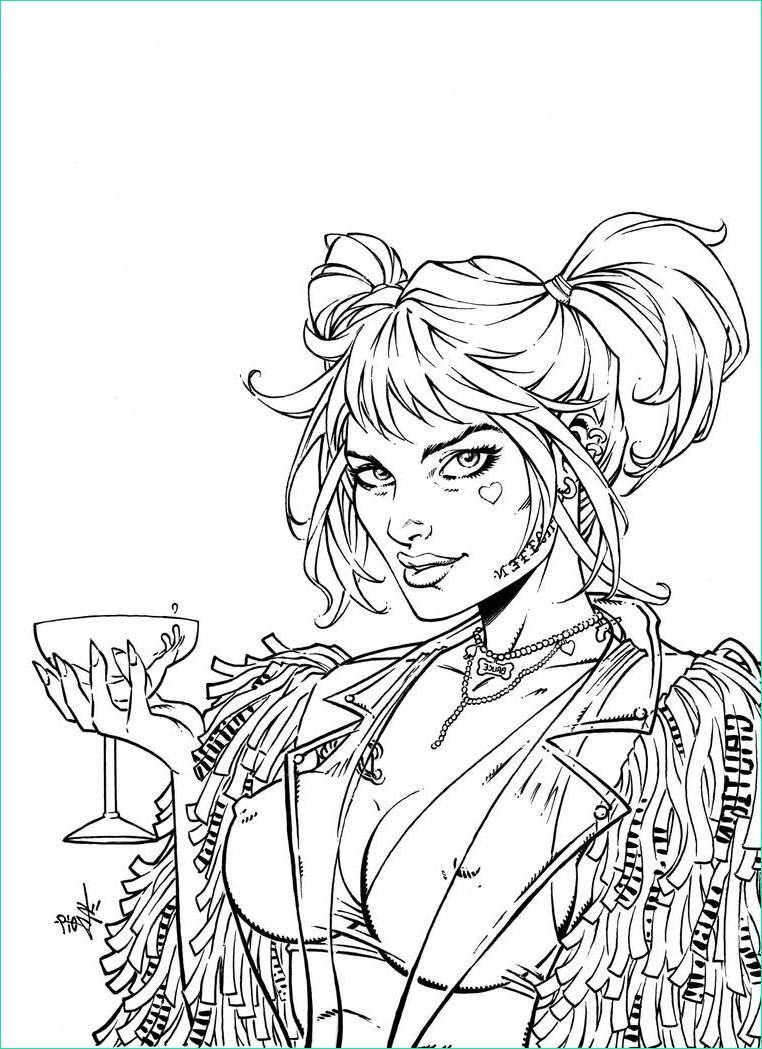 Harley Quinn Coloriage Cool Galerie Printable Harley Quinn Birds Prey Coloring Pages
