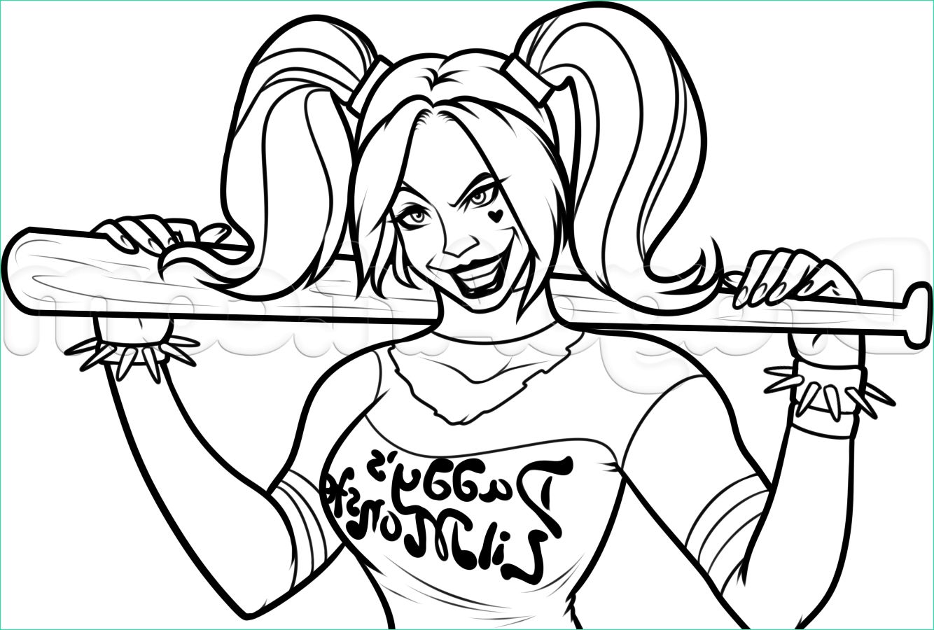 Harley Quinn Coloriage Inspirant Stock Disegni Da Colorare Harley Quinn
