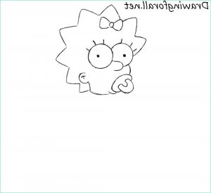 Maggie Simpson Dessin Cool Image How to Draw Maggie Simpson
