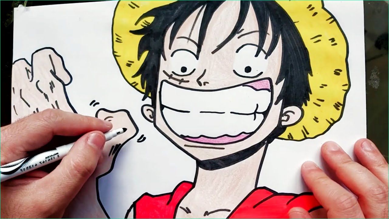 One Piece Luffy Dessin Impressionnant Stock Ment Dessiner Monkey D Luffy Au Chapeau De Paille One