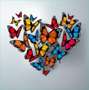 Papillon Coeur Beau Galerie Grand Coeur Des Papillons Pour Livre De Coloriage Les
