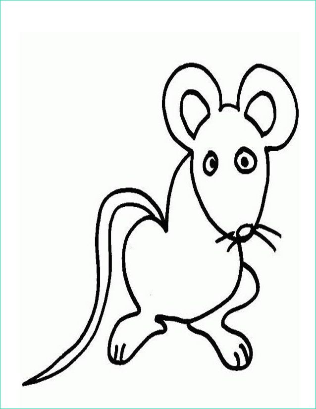 Rat Dessin Facile Nouveau Collection Coloriage souris Mignonne Dessin Gratuit à Imprimer
