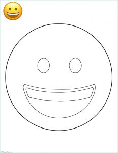 Smiley Coloriage Impressionnant Images Coloriage Emoji Smiling Face Smiley Jecolorie