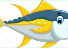 Thon Dessin Élégant Stock Illustration D Un Requin Avec Un Poisson — Image