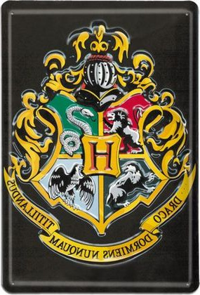 Blason Harry Potter à Imprimer Beau Photographie Plaque Métal Hogwarts Poudlard En 3d Licence Officielle