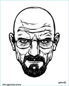 Breaking Bad Dessin Impressionnant Image Coloriage White Breaking Bad Head Jecolorie