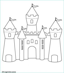 Chateau fort Dessin Luxe Collection Coloriage Chateau fort Maternelle Simple Jecolorie