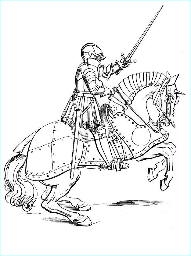 Chevalier Dessin Impressionnant Photos Knight Horse Coloring Pages Sketch Coloring Page