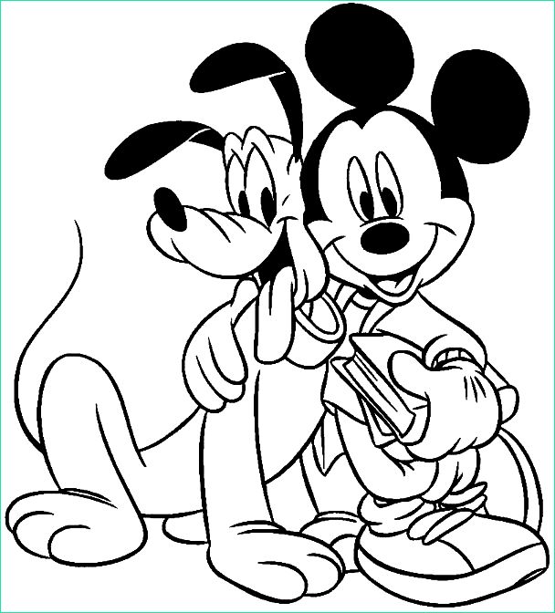 Coloriage à Imprimer Mickey Beau Image Dessin à Colorier Mickey Disney