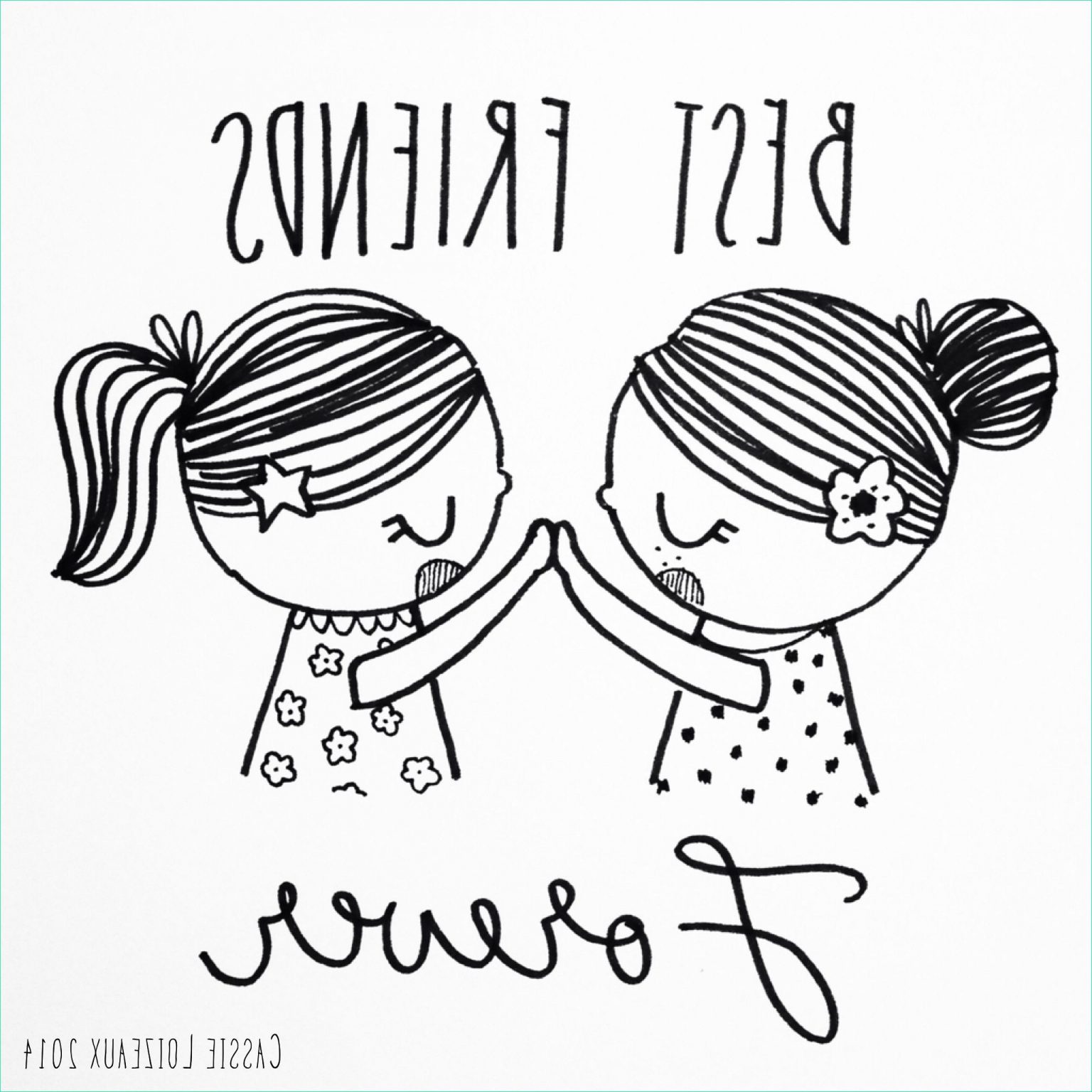 8 Cool De Coloriage Best Friends Images  Coloriage  Coloriage