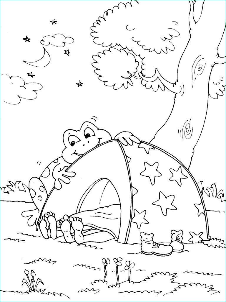Coloriage Camping Cool Images Coloriage Camping 18 Coloriage Camping Coloriages Divers