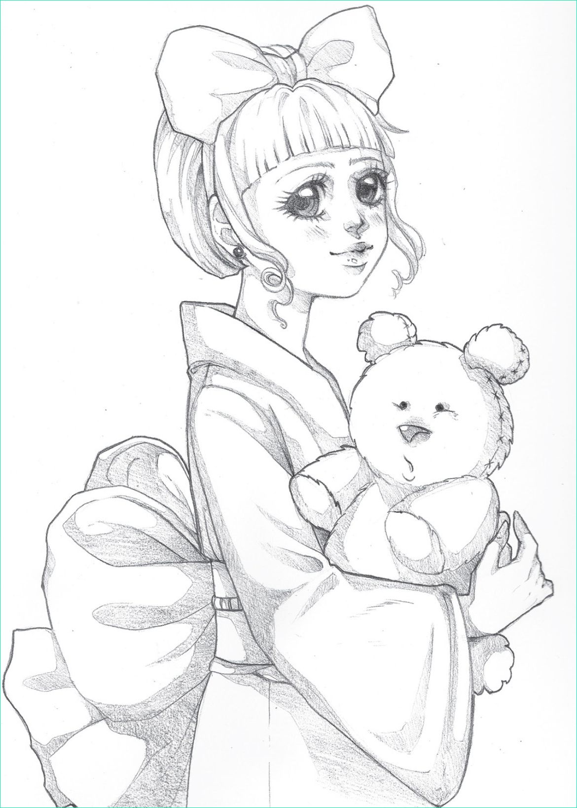 Coloriage De Manga Kawaii Beau Collection Sketch Personnage Chibi Coloriage Pour Imprimer Par Dar