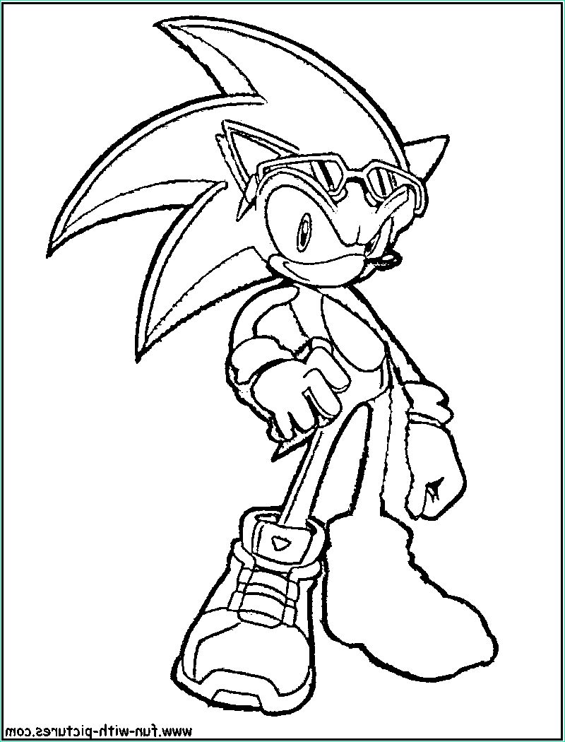 Coloriage De sonic Impressionnant Photos sonic to Print sonic Kids Coloring Pages