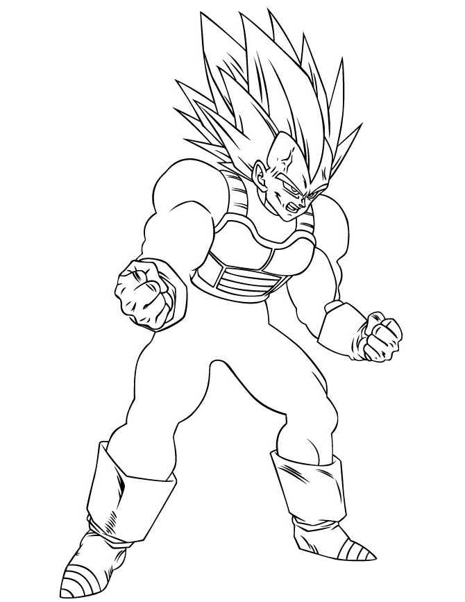 Coloriage Dragon Ball Z Vegeta Inspirant Images Dragon Ball Z Super Ve A Coloring Page