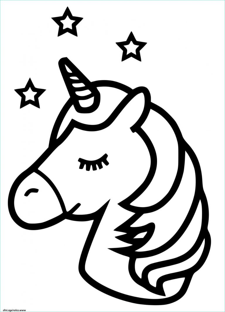Coloriage Fée Licorne Cool Images Coloriage Licorne Emoji Kawaii