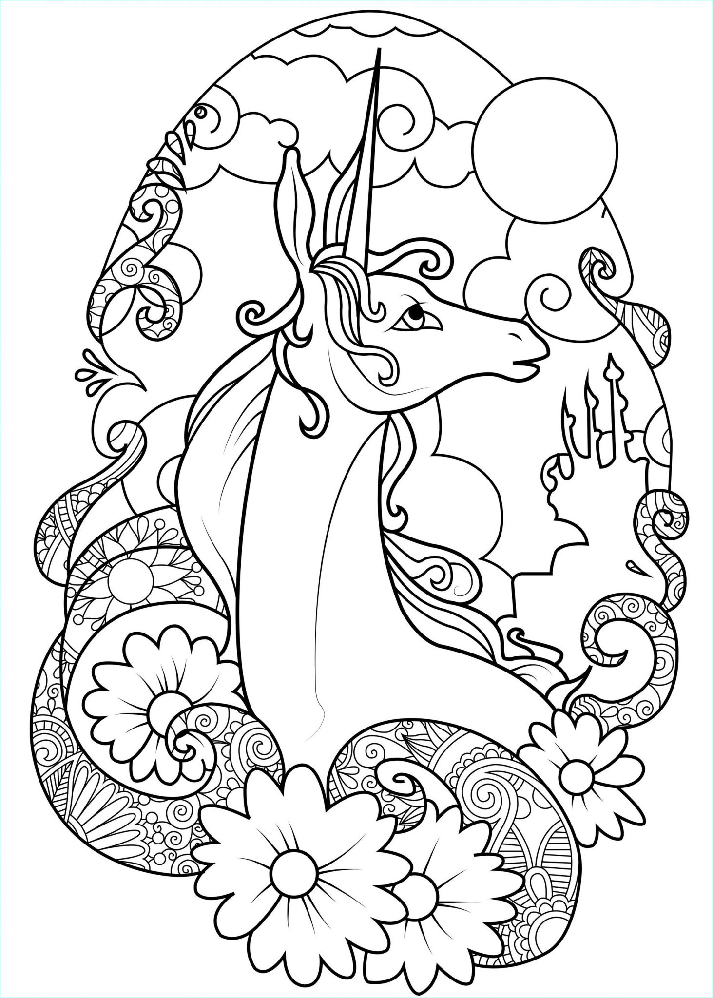 10 Meilleur De Coloriage Fée Licorne Collection  Coloriage  Coloriage