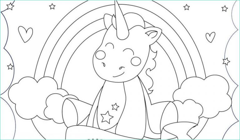 Coloriage Fée Licorne Élégant Photos 14 Incroyable Licorne Kawaii