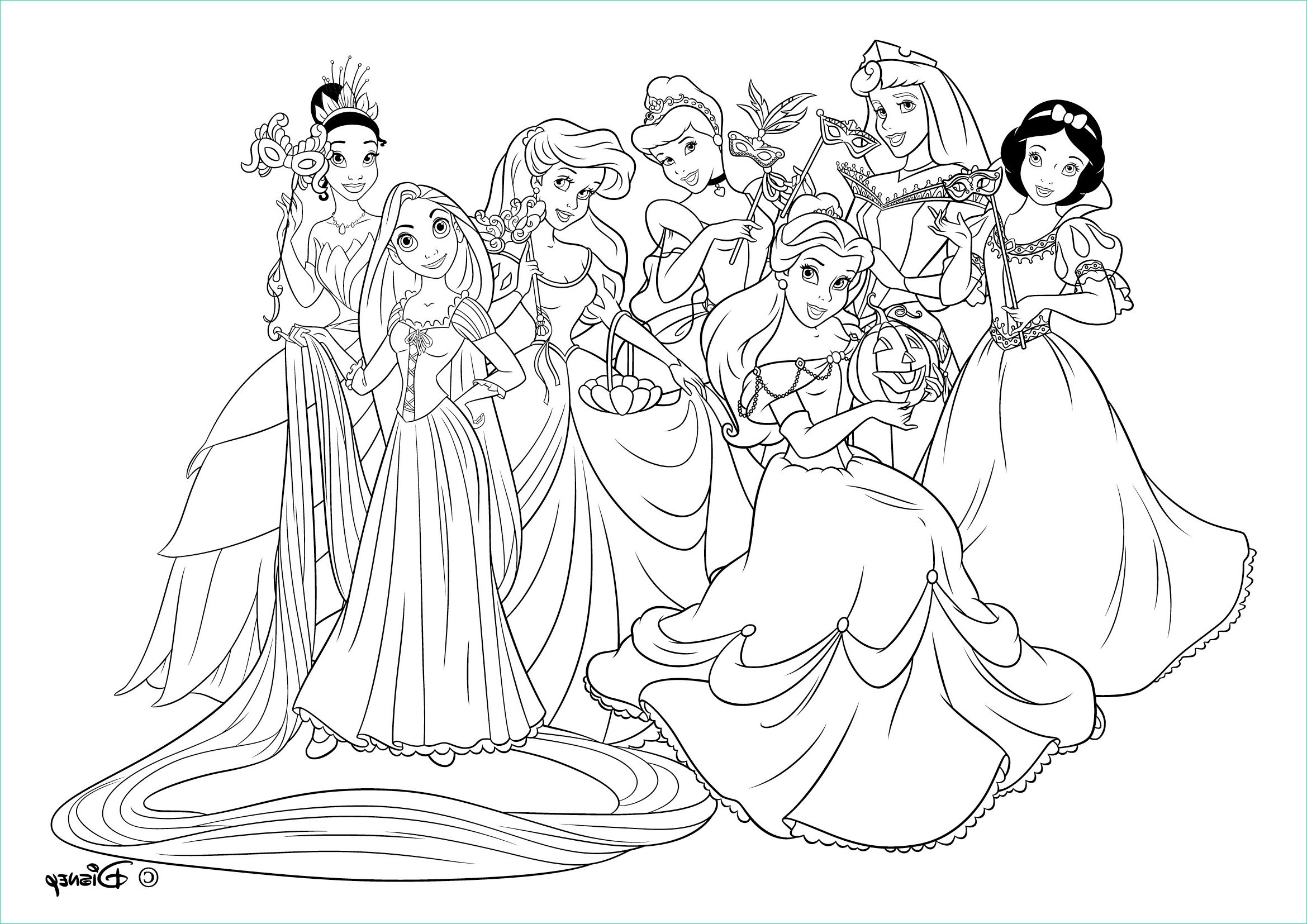 Coloriage Gratuit Princesse Luxe Images Coloriage204 Coloriage Princesses Disney à Imprimer