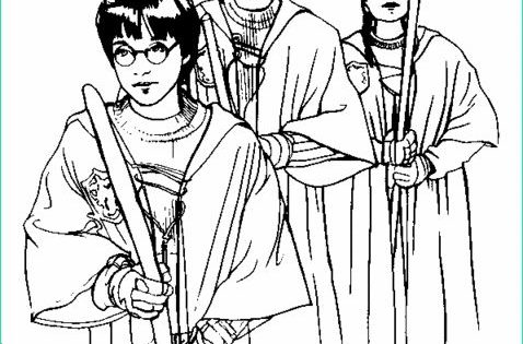 Coloriage Harry Potter Hermione Et Ron Beau Stock Dessin Harry Potter 