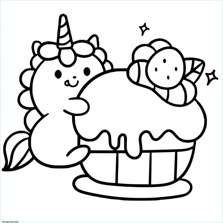 Coloriage Licorne Kawaii A Imprimer Inspirant Images Coloriage Bebe