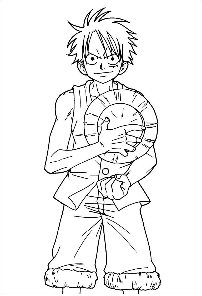 One Piece Luffy Coloring Pages