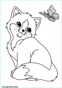 Coloriage Mignion Nouveau Photos Coloriage Chat Papillon Mignon Dessin