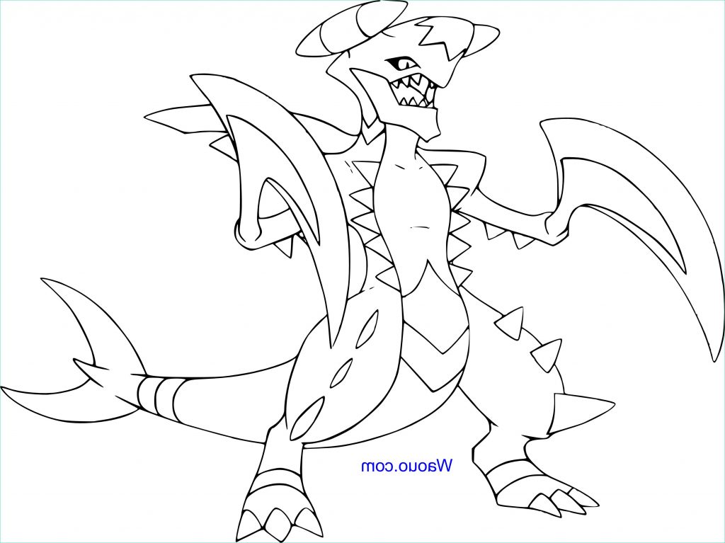 Coloriage Pokemon Legendaire Mega Evolution Luxe Collection Coloriage Du Pokemon Méga Carchacrok