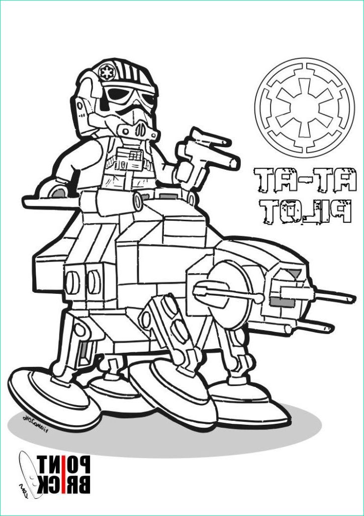 Coloriage Star Wars Lego Unique Photos at at Lego Star Wars Coloring Pages
