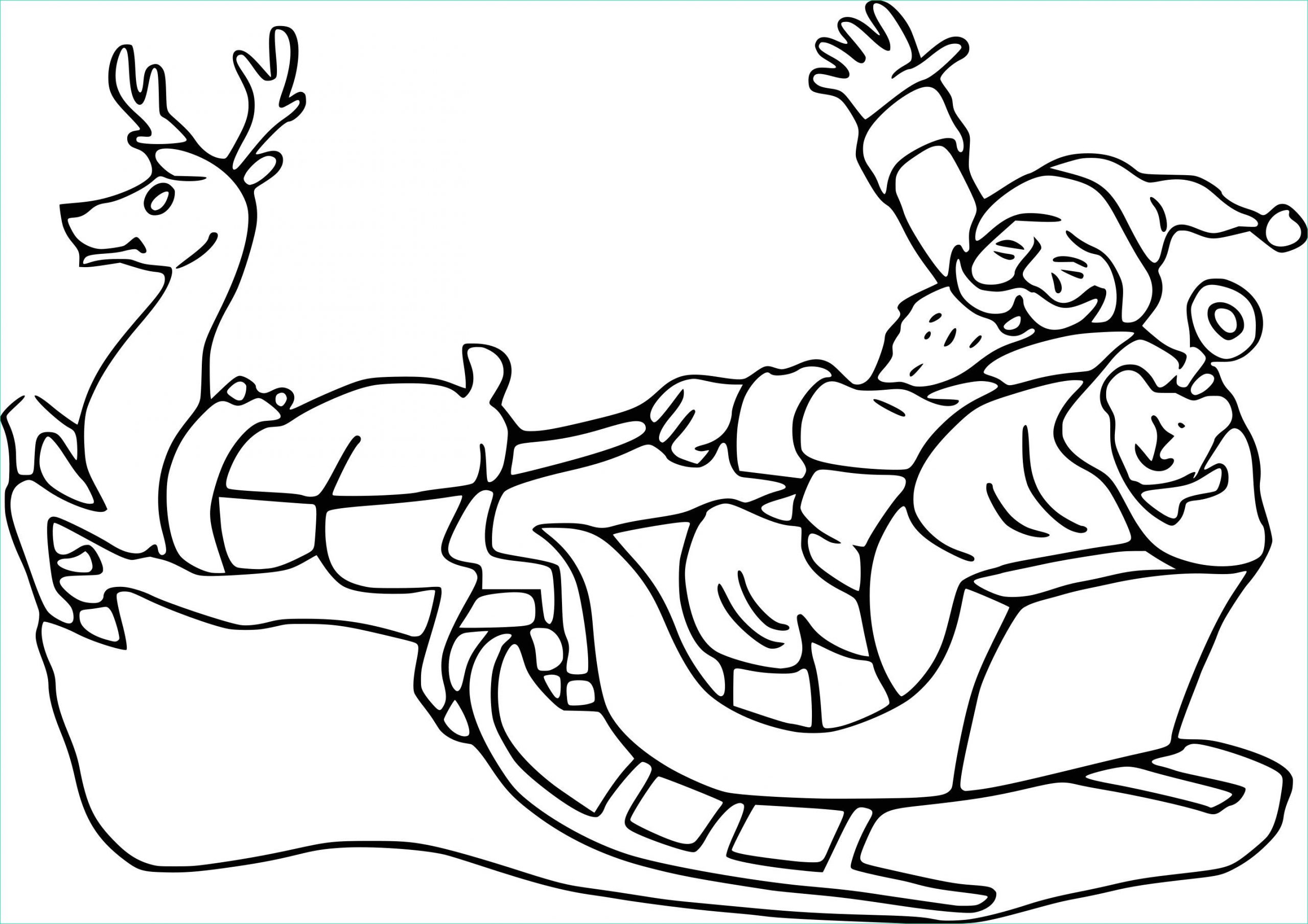 Coloriage Traineau Pere Noel Luxe Photos Dessin Traineau Pere Noel Dessin