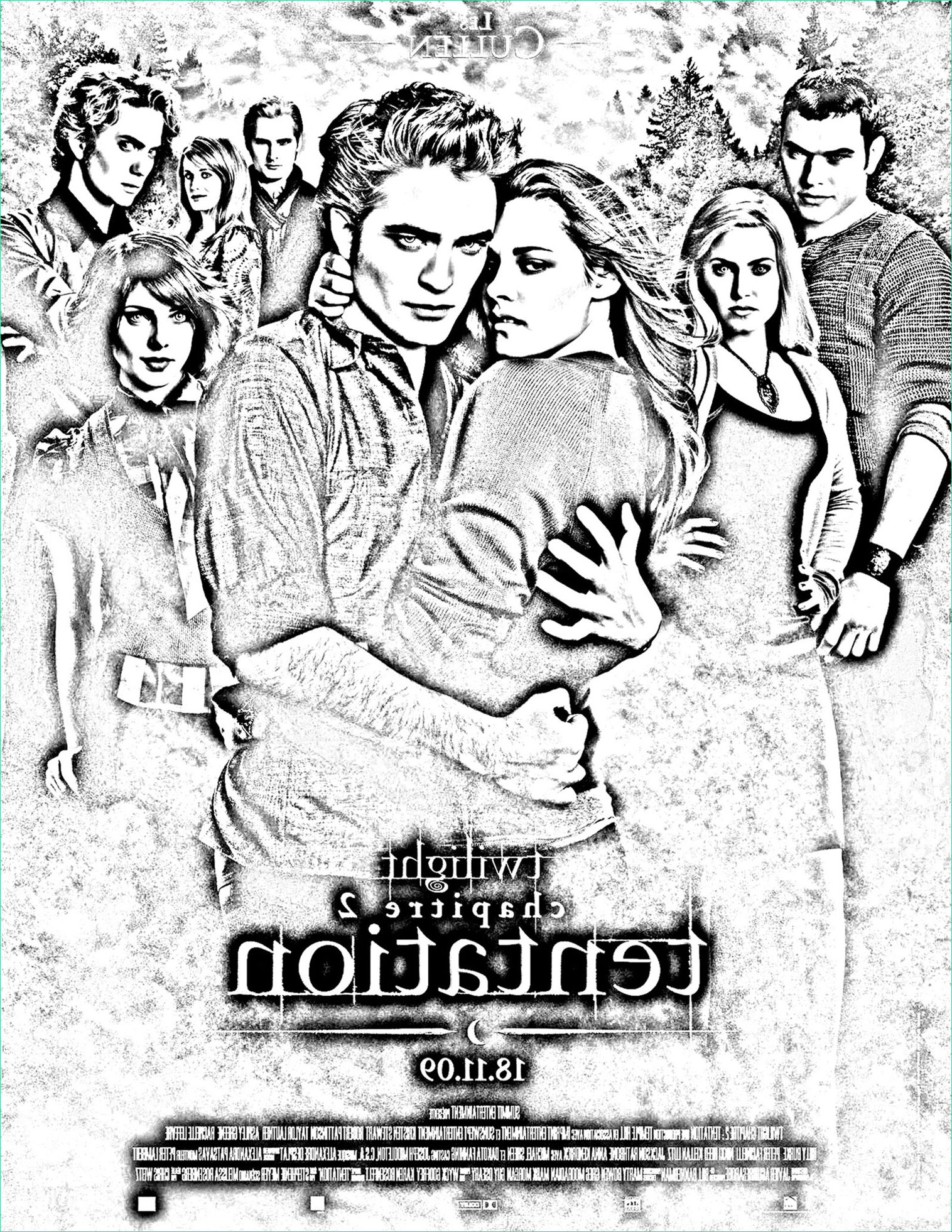 Coloriage Twilight Bestof Stock Tentation Volume Two Of Twilight Movies Adult Coloring