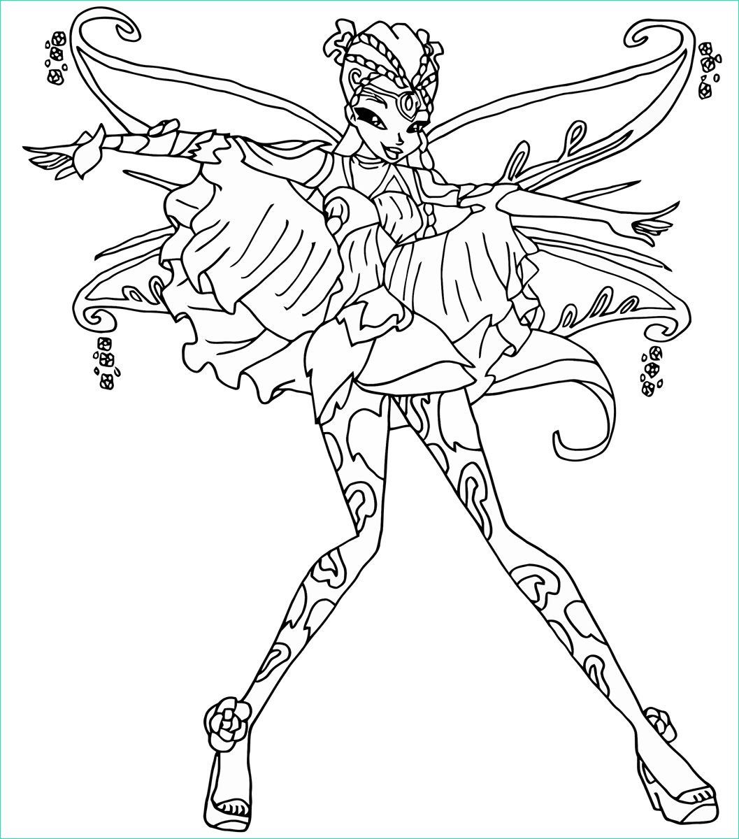 Coloriage Winx à Imprimer Luxe Collection Winx Club Bloomix Coloring Pages to and Print for