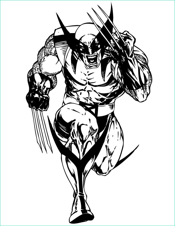 Coloriage Wolverine Beau Collection Cute Superhero Drawing at Getdrawings