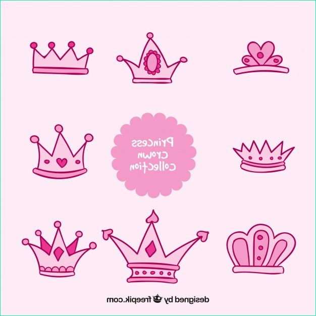 Couronne De Princesse Dessin Inspirant Image Pink Hand Drawn Princess Crown Collection Vector