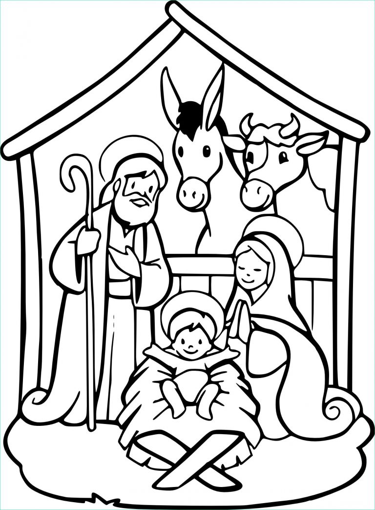 Creche Dessin Nouveau Galerie Coloriage Crèche De Noël à Imprimer - Coloriage