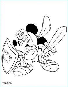 Dessin A Colorier Mickey Unique Stock Coloriage Mickey Mouse Le Chevalier Dessin Gratuit à Imprimer