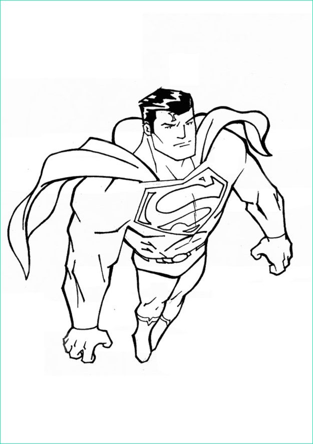 Dessin à Colorier Super Héros Inspirant Photographie Coloriage Superman Facile Dessin Gratuit à Imprimer