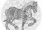 Dessin A Imprimer Mandala Cheval Élégant Image Coloriage Mandala Cheval Simple Et Plexe Jecolorie