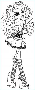 Dessin A Imprimer Monster High Clawdeen Cool Photographie Coloriage Barbie Monster High